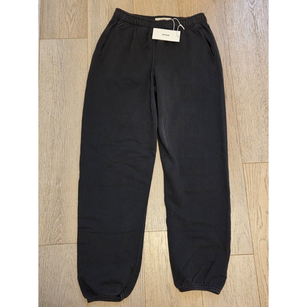 NWT Buck Mason Vintage Interloop Sweatpant Women's XS Soft Black Venice Wash